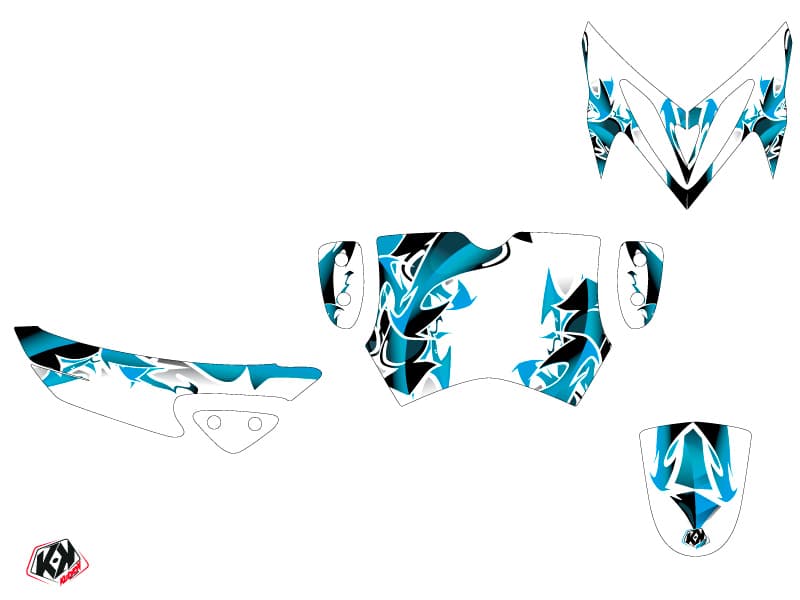 Yamaha Slider Scooter Fun Graphic Kit Blue | Yamaha | Kutvek - View 2