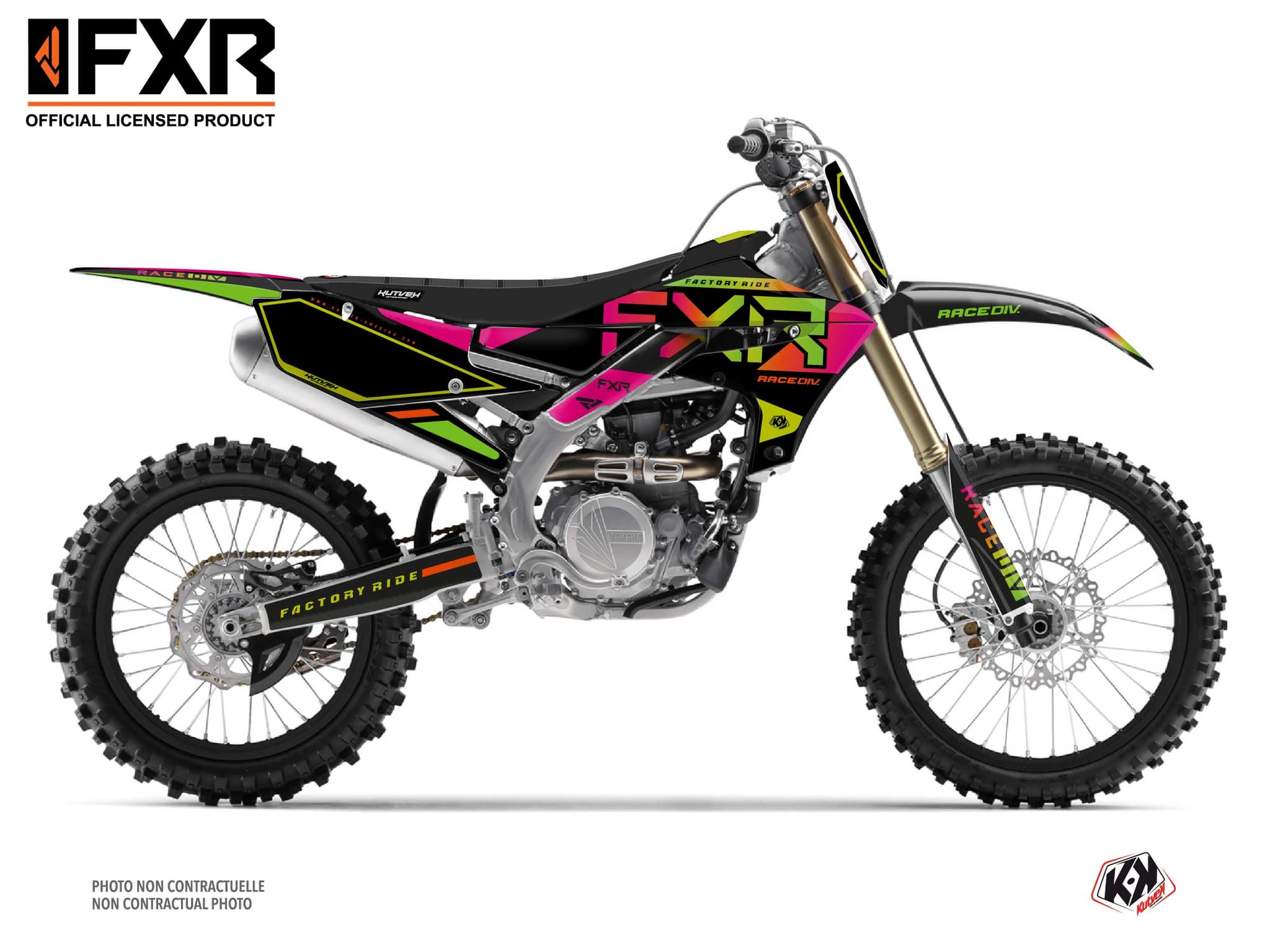kit graphique motocross yamaha yz 450 f fxr n2 colors  