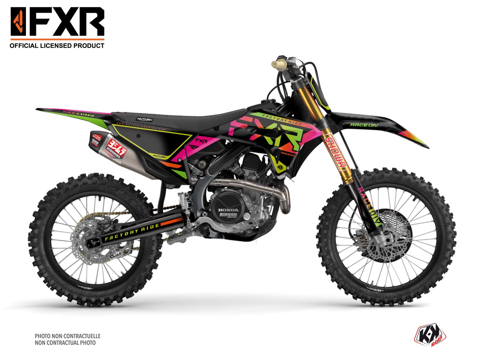 Kit graphique Moto Cross FXR N2 Honda 450 CRF Colors