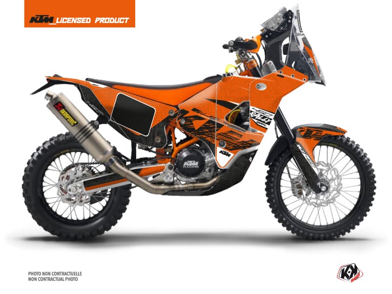 kit graphique motocross ktm rally 450 gear orange  