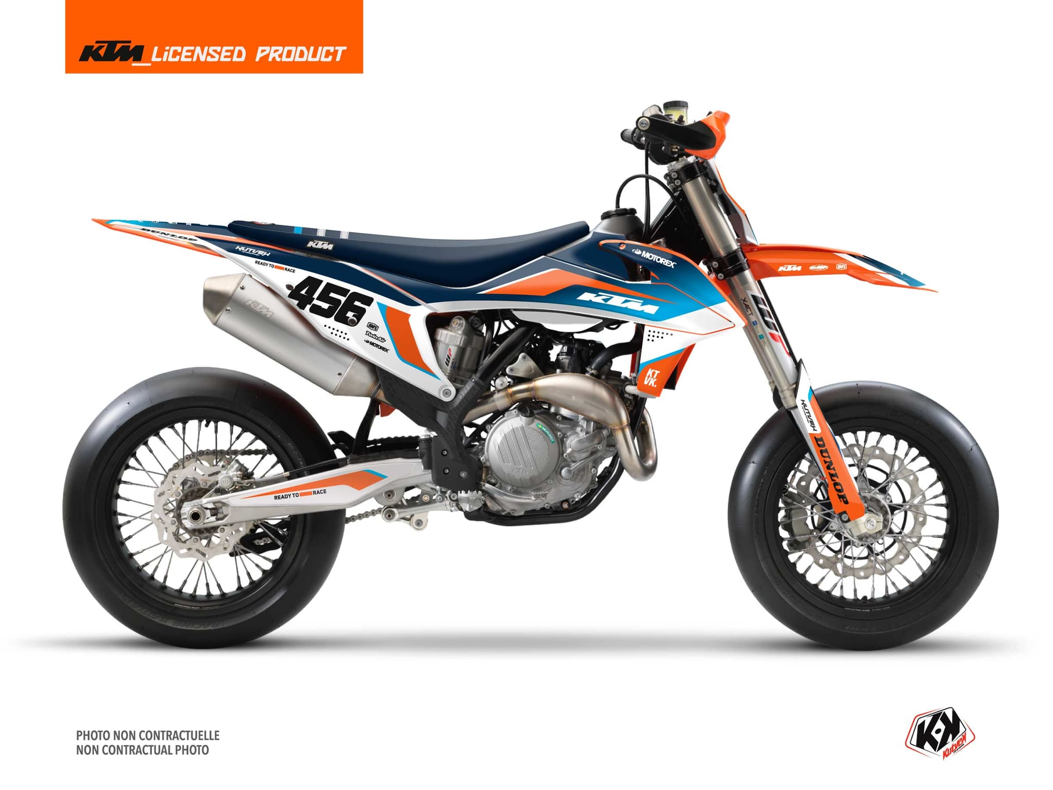 kit graphique motocross ktm smr 450 genesis bleu  