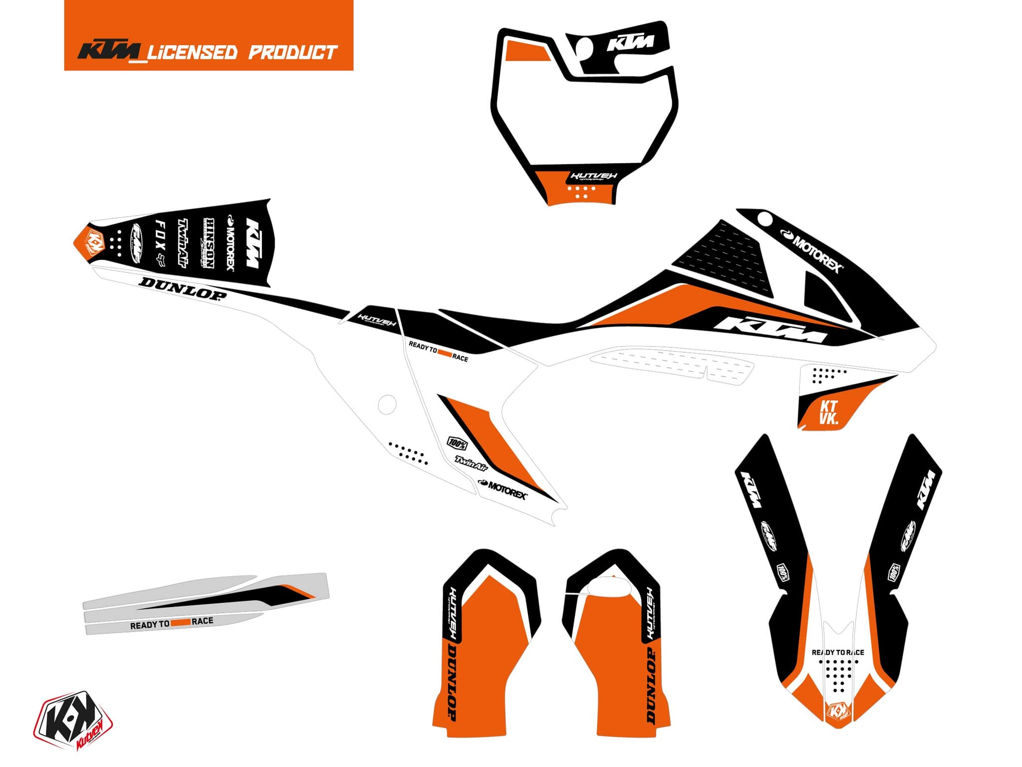 deko-set moto-cross genesis ktm 65 sx schwarz | KTM | Kutvek - View 2