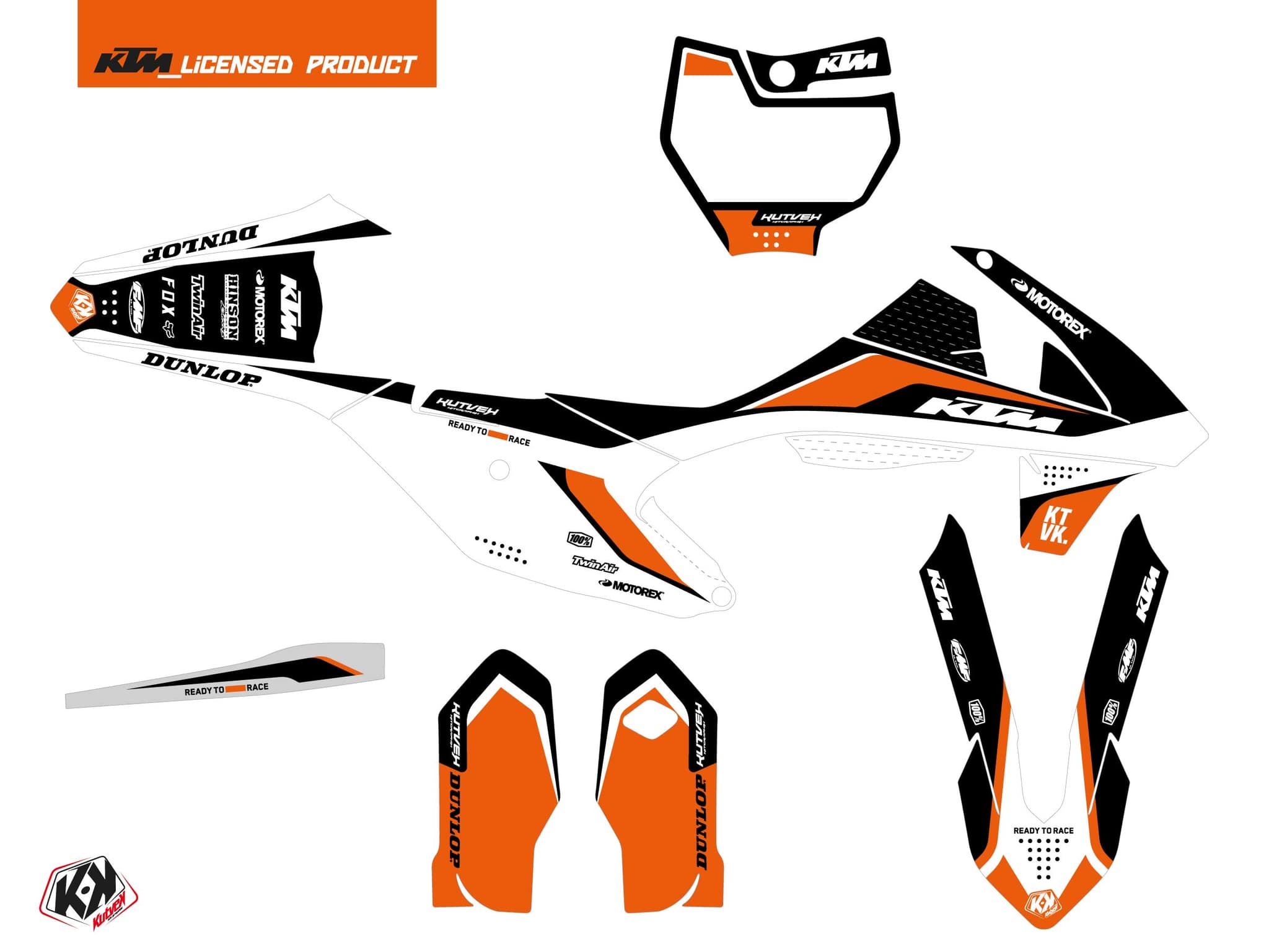 deko-set moto-cross genesis ktm 85 sx schwarz | KTM | Kutvek - View 2