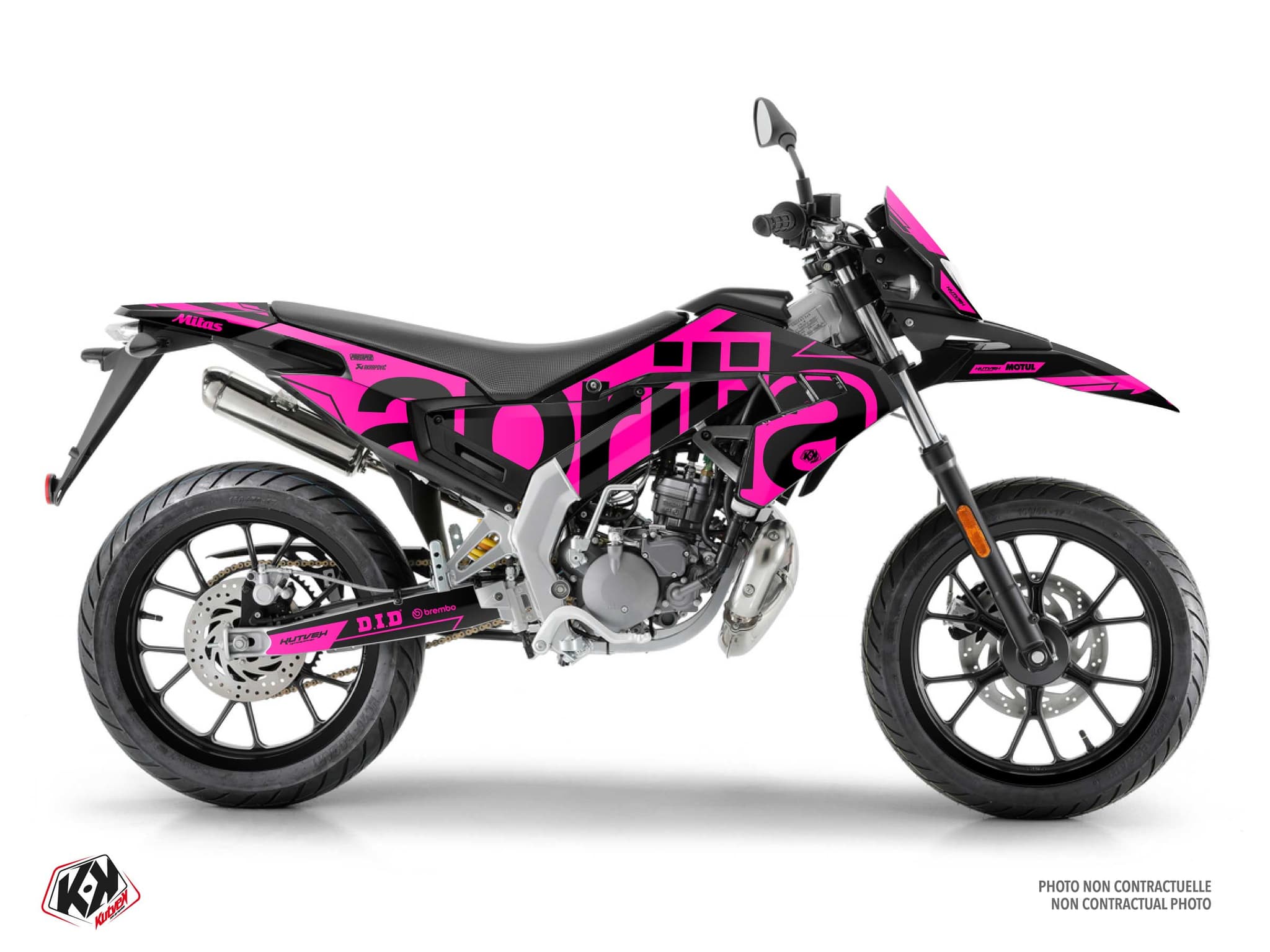 Kit Graphique 50cc aprilia sx 50 glow fluo rose  
