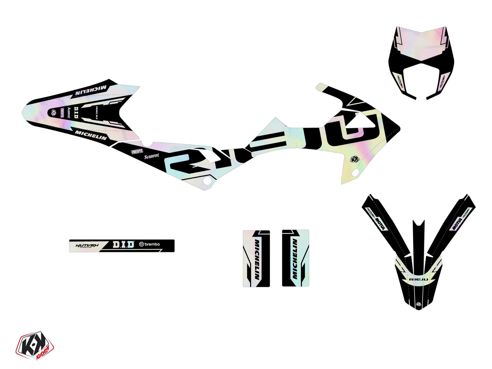 kit graphique 50cc rieju mrt 50 glow holographic | Rieju | Kutvek - View 2