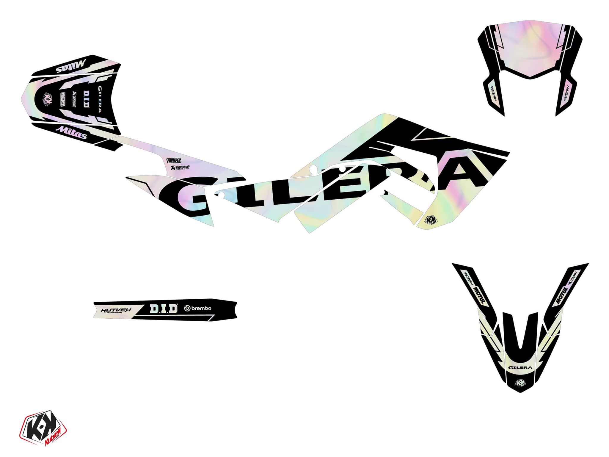 Gilera SMT 50 50cc Glow Holographic Graphic Kit | Gilera | Kutvek - View 2