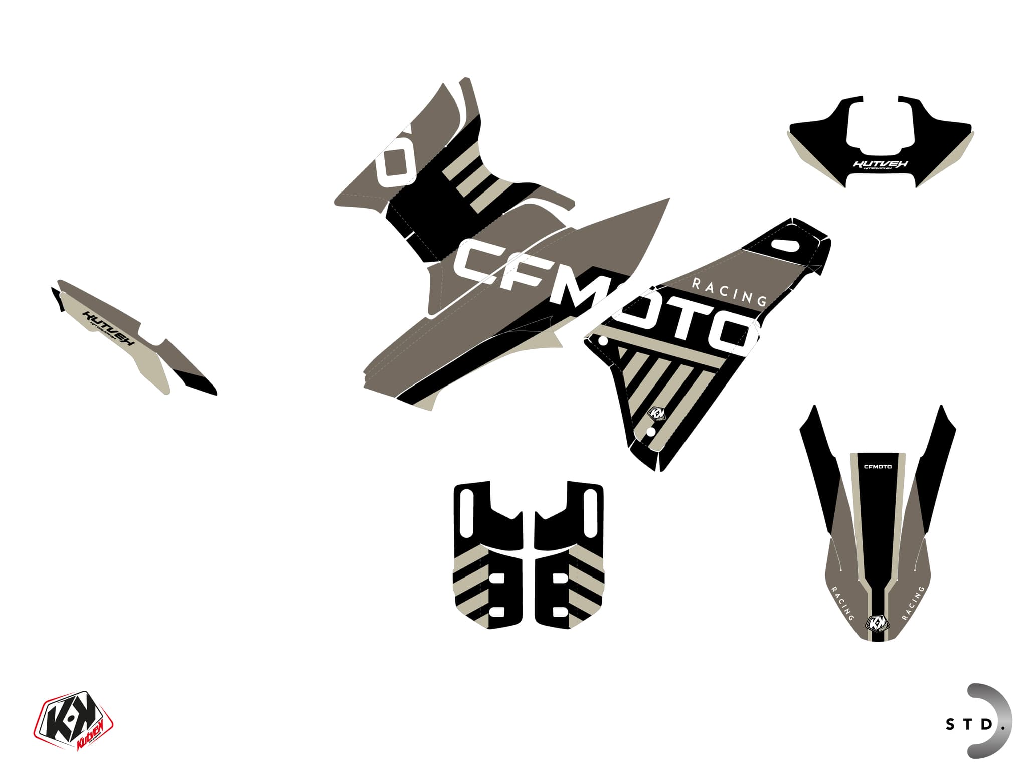 Kit decorativo Stradale CF MOTO MT 450 GP Bronzo | CF Moto | Kutvek - View 2