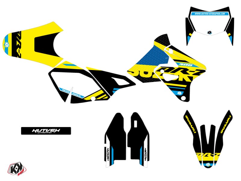 kit graphique moto suzuki dr-z 400 sm grade bleu | Suzuki | Kutvek - View 2