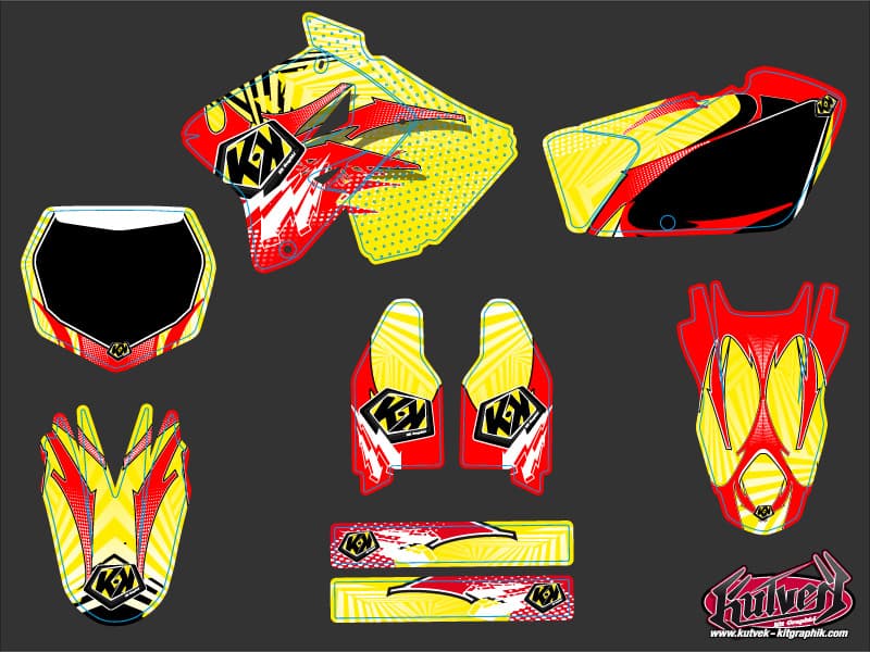 dirt bike suzuki rm 125 graff   graphic kit | Suzuki | Kutvek - View 2