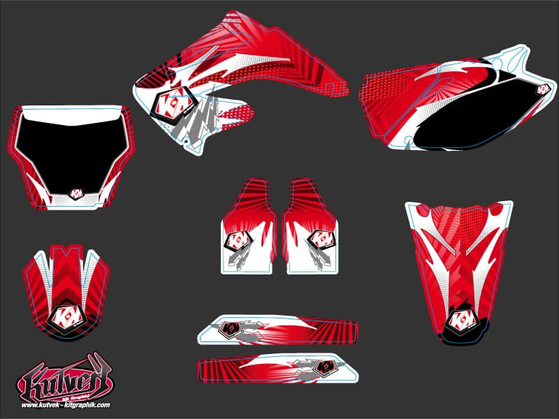 Graphic Kit Dirt Bike Graff Honda 250 CR | Honda | Kutvek - View 2