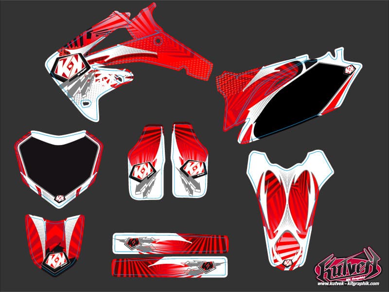 Honda 250 CRF Dirt Bike Graff Graphic Kit | Honda | Kutvek - View 2