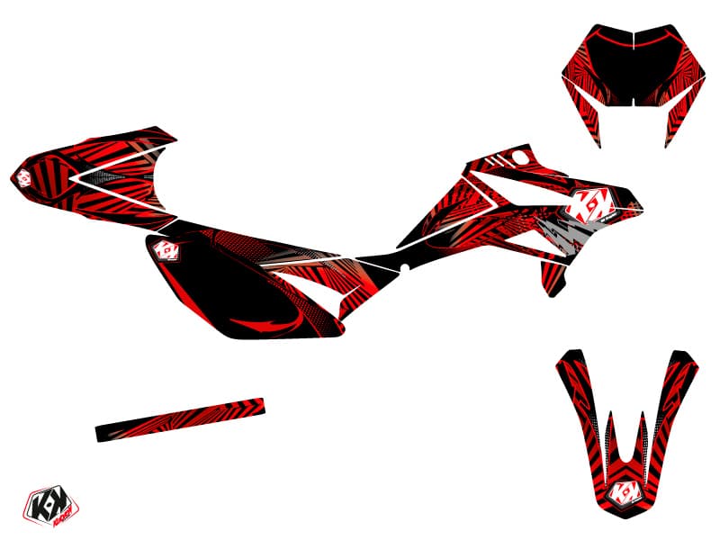 kit graphique 50cc graff beta rr 50 motard rouge | Beta | Kutvek - View 2