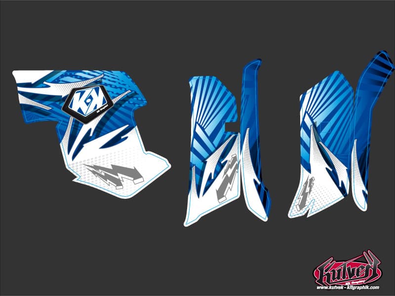 deko-set quad graff yamaha 550-700 grizzly blau | Yamaha | Kutvek - View 2