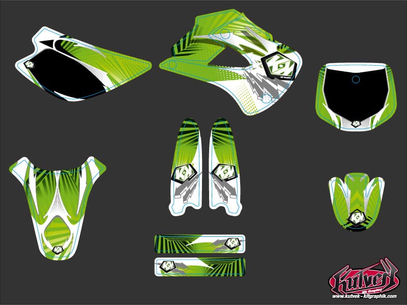 Kawasaki 85 KX Dirt Bike Graff Graphic Kit | Kawasaki | Kutvek - View 2