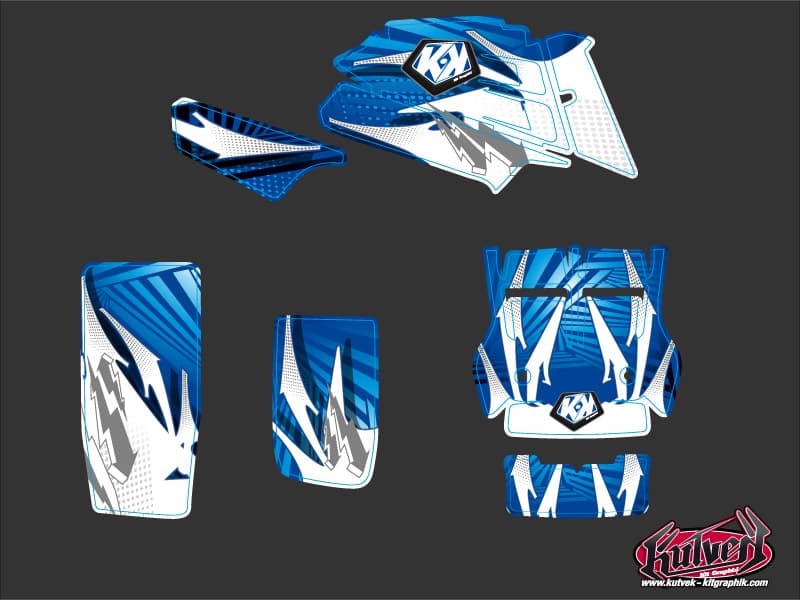 kit graphique quad yamaha banshee graff bleu | Yamaha | Kutvek - View 2