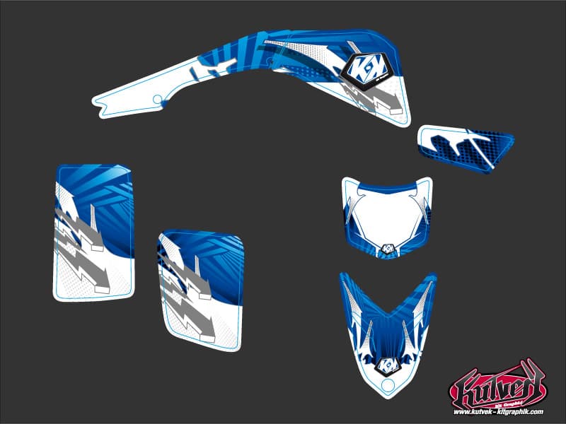 kit graphique quad yamaha blaster 200 graff bleu | Yamaha | Kutvek - View 2