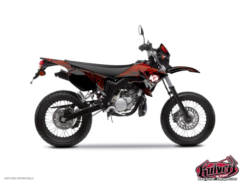 kit graphique 50cc graff yamaha dt 50 rouge