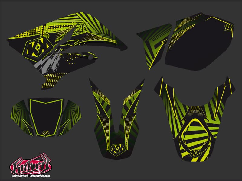 kit graphique 50cc graff yamaha dt 50 vert | Yamaha | Kutvek - View 2
