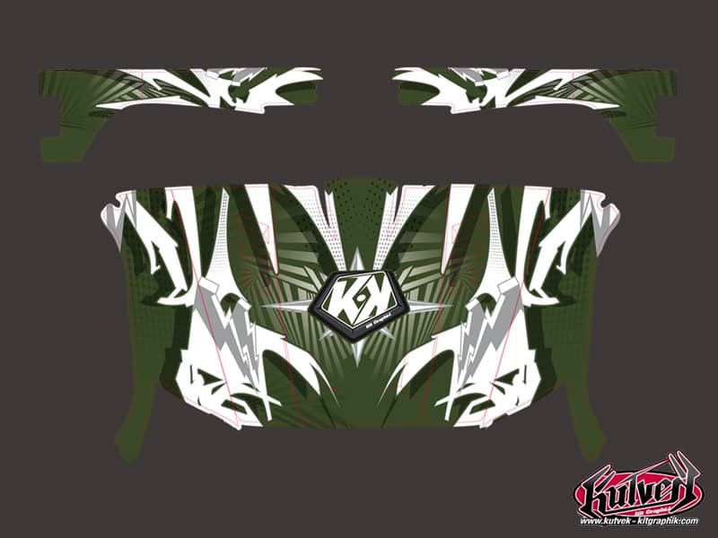 kit graphique ssv yamaha rhino graff vert | Yamaha | Kutvek - View 2