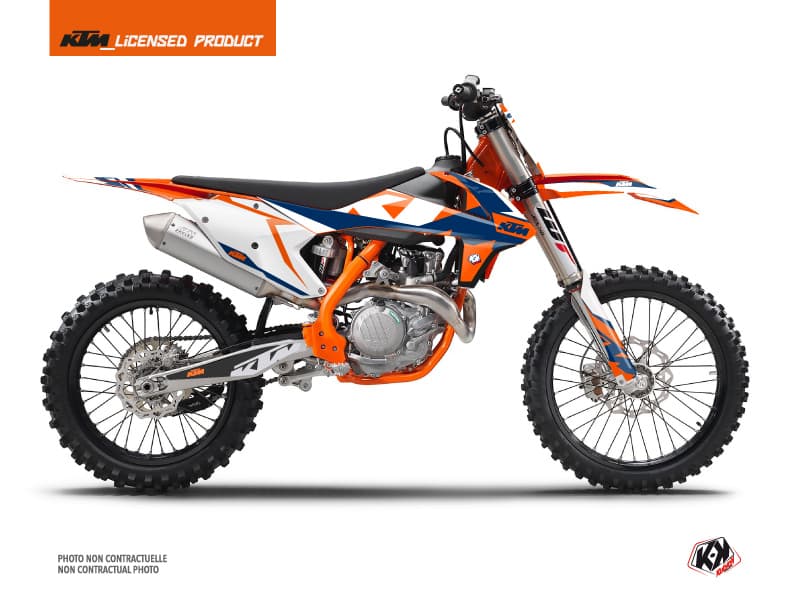 kit graphique motocross ktm xc 300 gravity bleu  