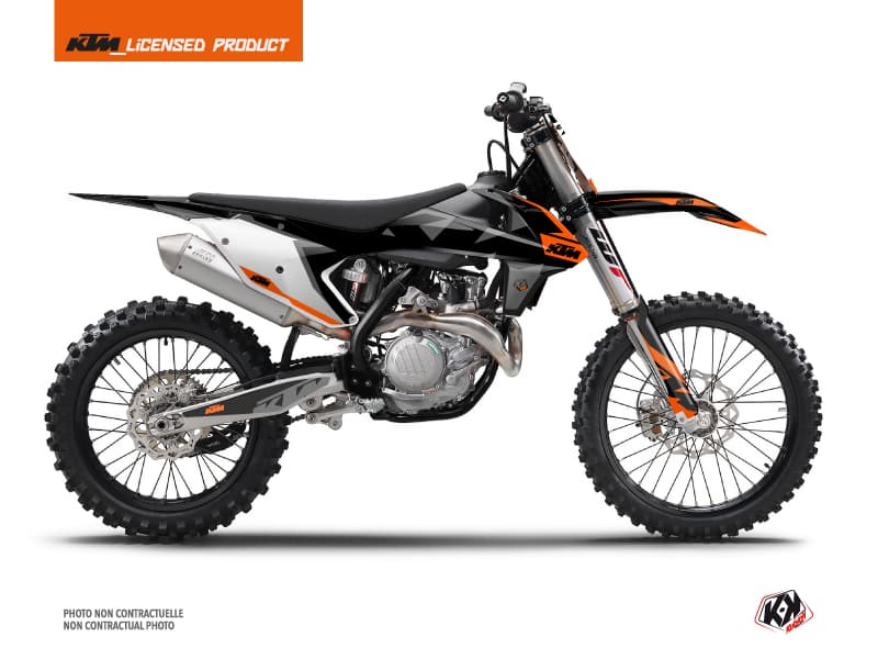 kit graphique motocross ktm xc 300 gravity orange  