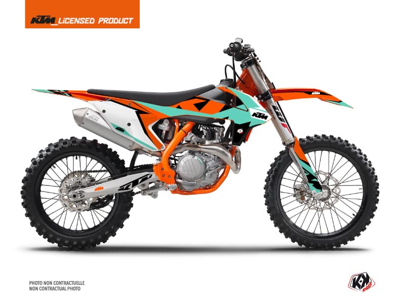 kit graphique motocross ktm xc 300 gravity vert  