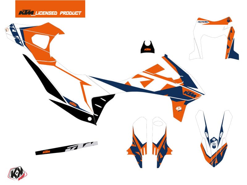 KTM 690 SMC R Dirt Bike Gravity Graphic Kit Blue | KTM | Kutvek - View 2
