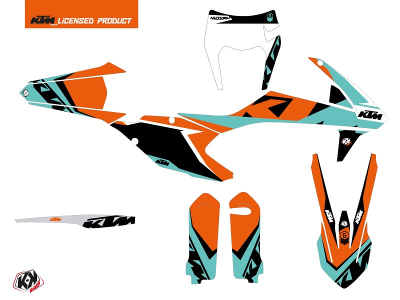 kit graphique motocross ktm exc excf gravity vert | KTM | Kutvek - View 2