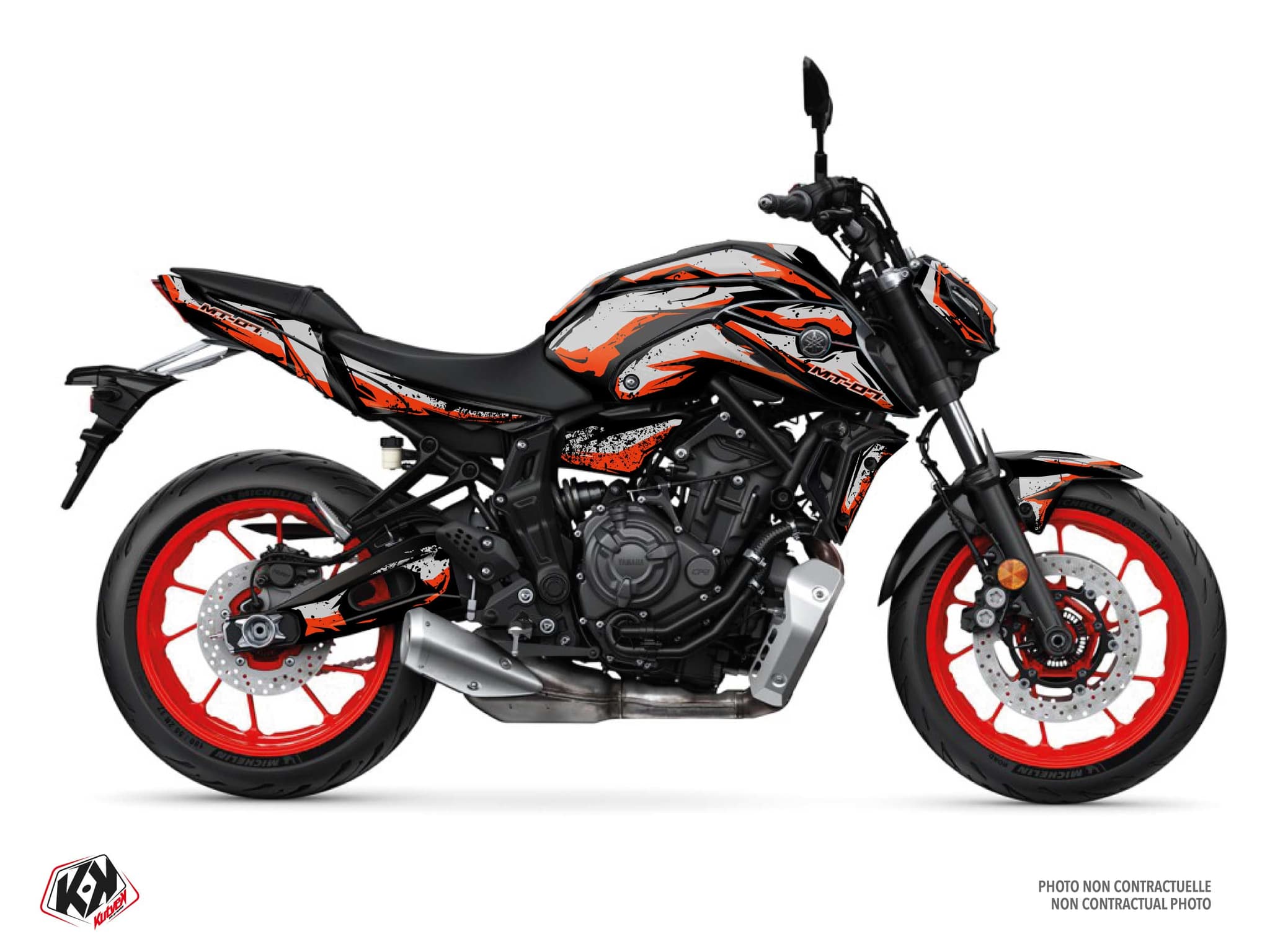 kit graphique moto yamaha mt 07 greelz gris