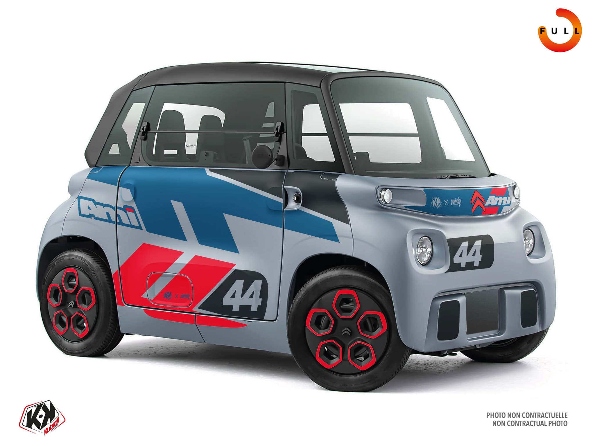 kit graphique golf cart citroën ami gt bleu