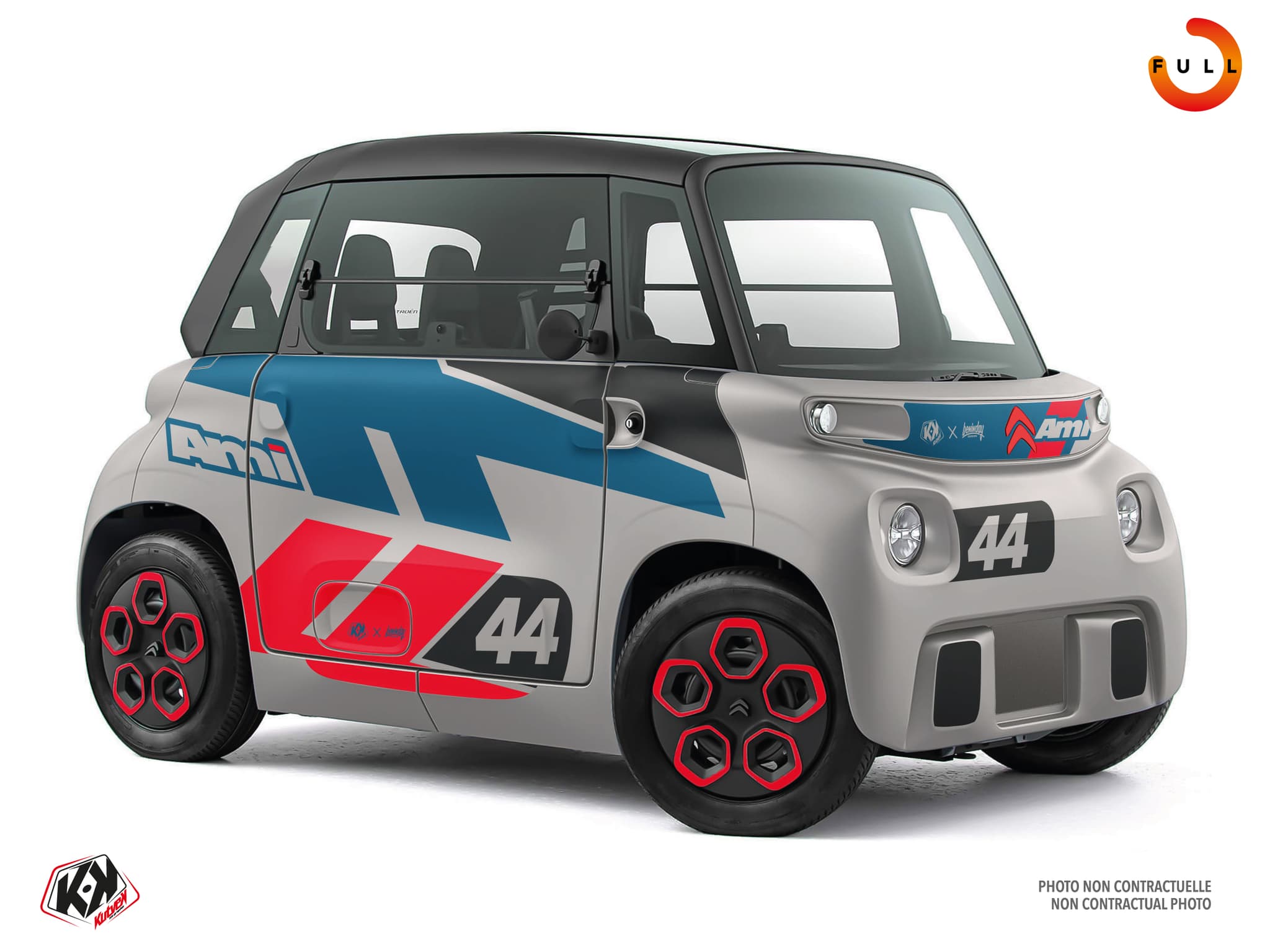 Kit Graphique golf cart citroën ami gt gris   