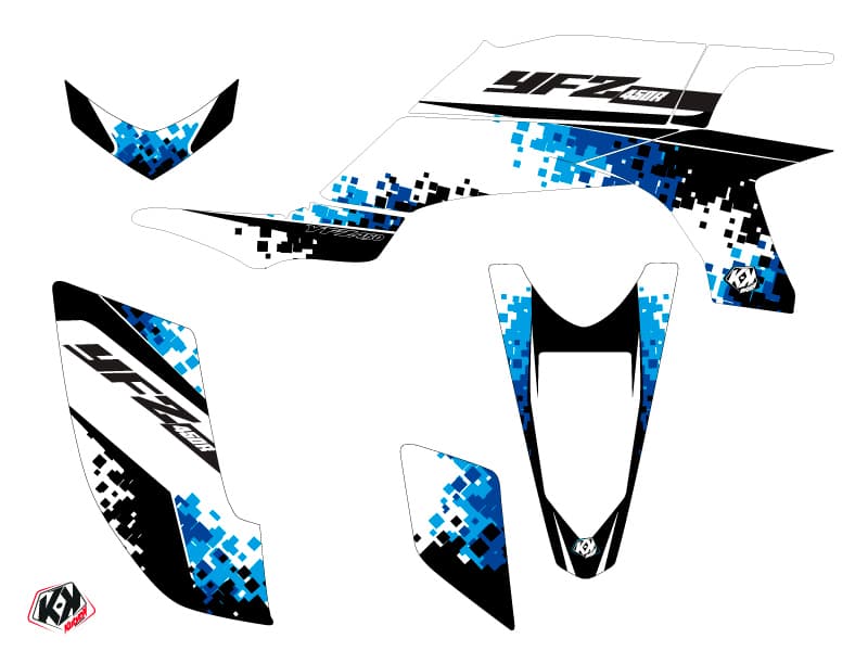 Kit graphique Quad Hangtown Yamaha 450 YFZ Bleu | Yamaha | Kutvek - View 2