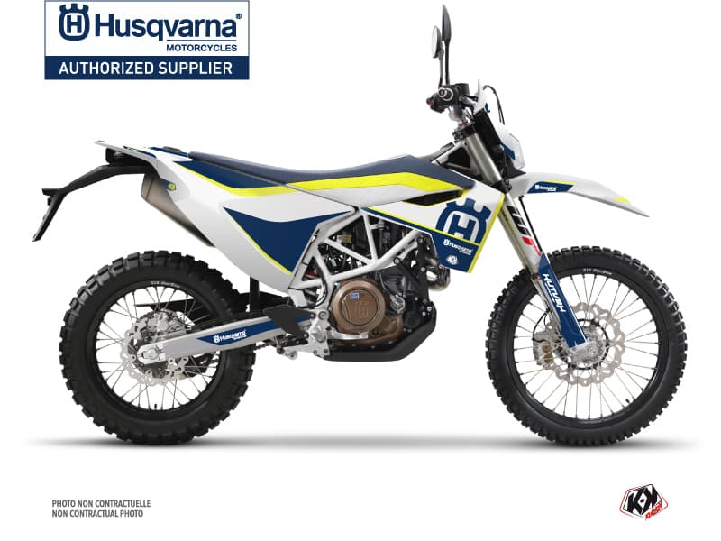 kit graphique motocross husqvarna enduro 701 heritage jaune  