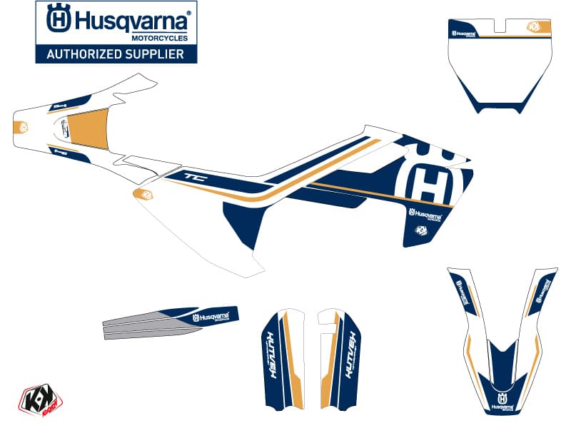 deko-set moto-cross heritage husqvarna tc 65 weiß | Husqvarna | Kutvek - View 2