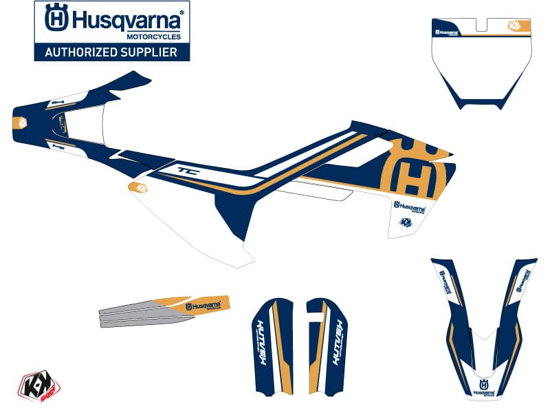 deko-set moto-cross heritage husqvarna tc 65 blau | Husqvarna | Kutvek - View 2
