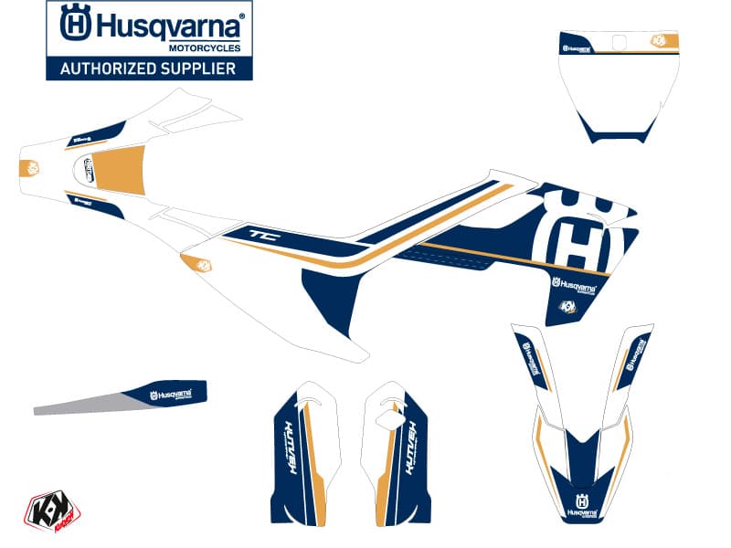 deko-set moto-cross heritage husqvarna tc 85 weiß | Husqvarna | Kutvek - View 2