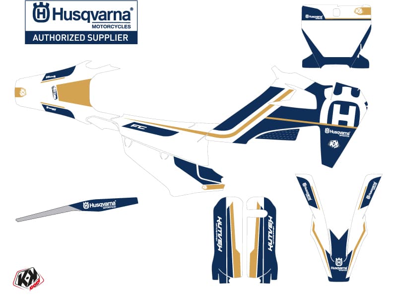 deko-set moto-cross heritage husqvarna fc 450 weiß | Husqvarna | Kutvek - View 2
