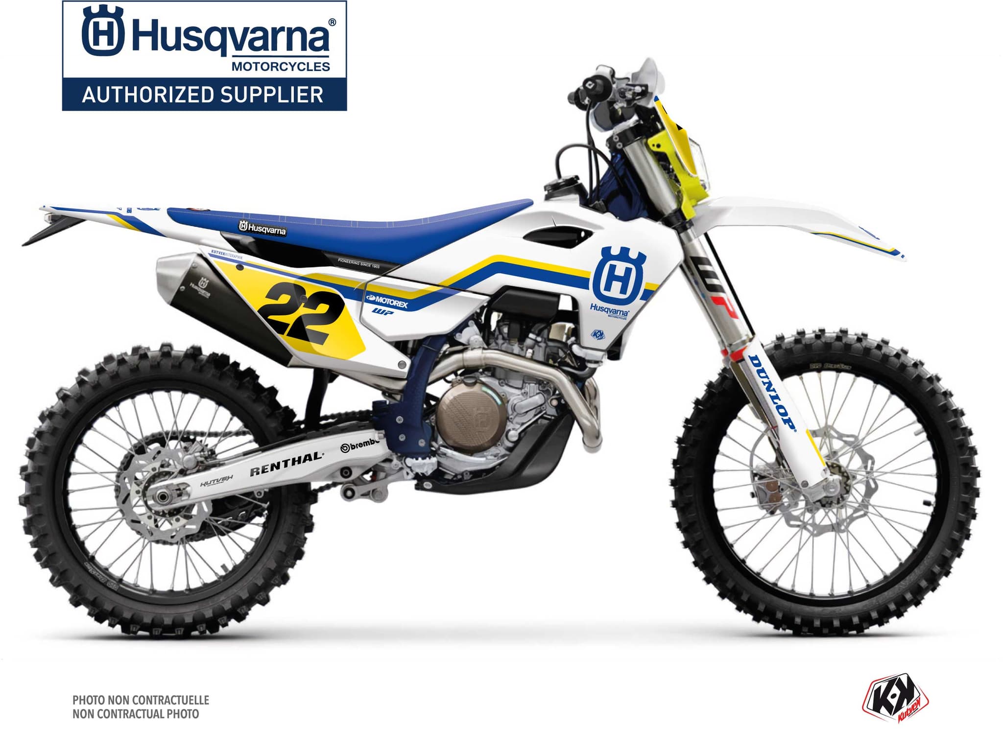 kit graphique motocross husqvarna fe 450 heritage k23   