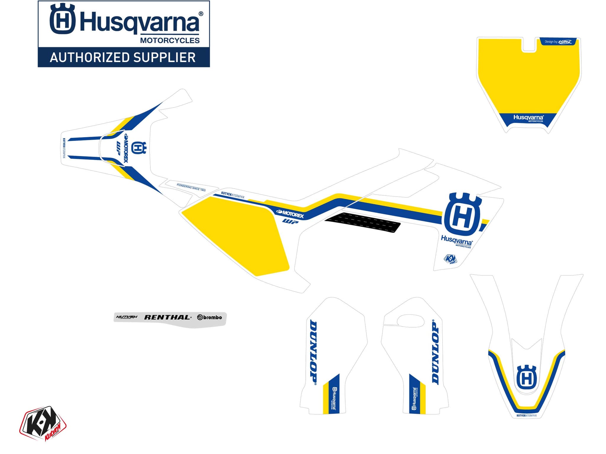 dirt bike husqvarna tc 50 heritage k23   graphic kit | Husqvarna | Kutvek - View 2