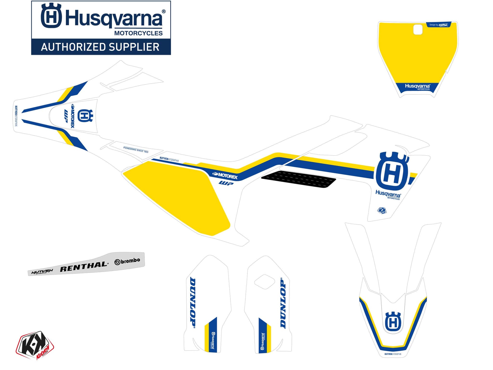 kit graphique motocross husqvarna tc 85 heritage k23 | Husqvarna | Kutvek - View 2