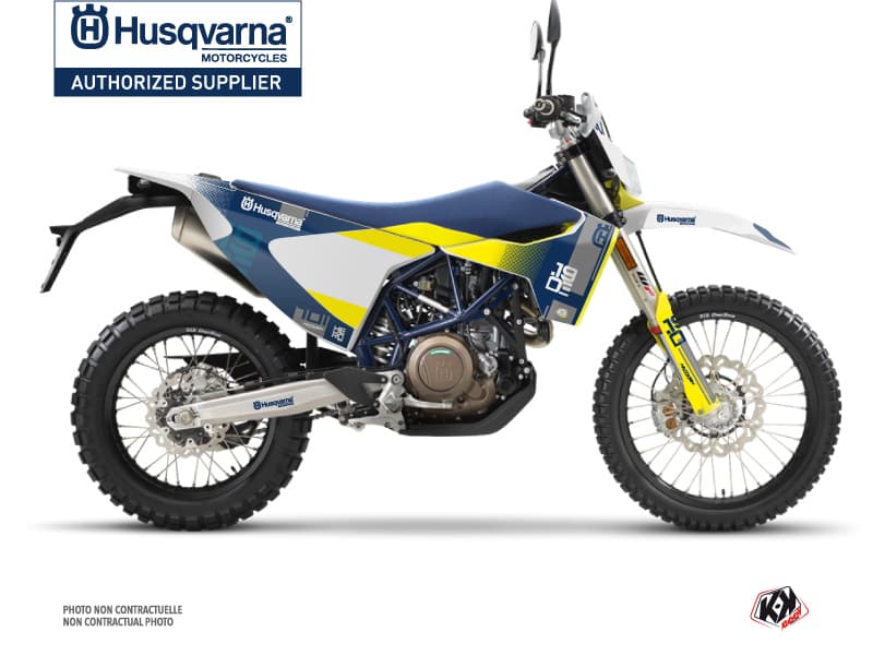 Kit graphique Moto Cross Hero Husqvarna 701 Enduro Bleu