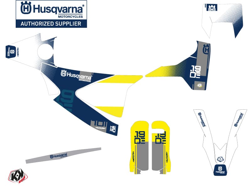 Kit graphique Moto Cross Hero Husqvarna 701 Enduro Bleu | Husqvarna | Kutvek - View 2
