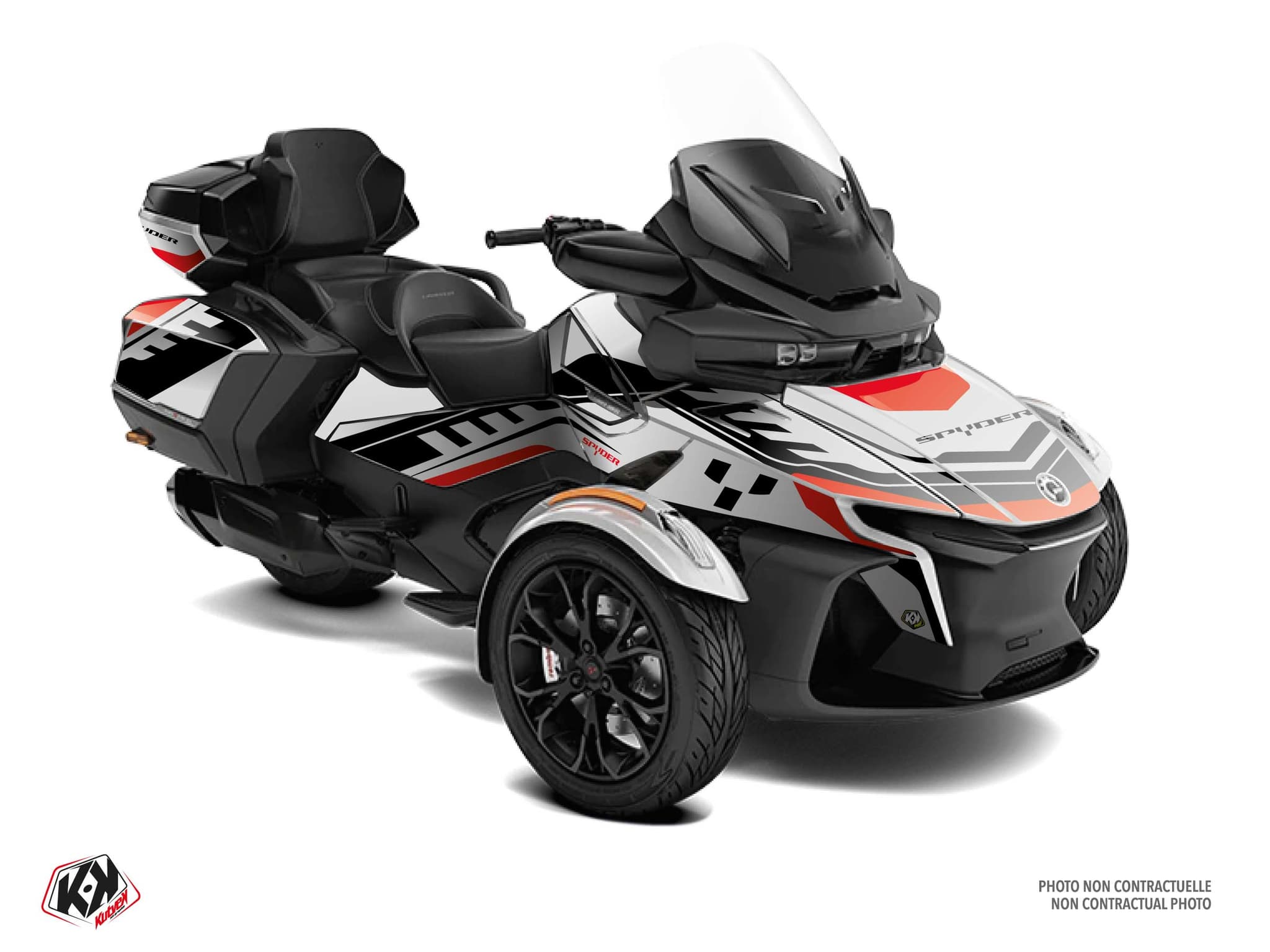 kit graphique  horizon blanc hybride can-am spyder rt