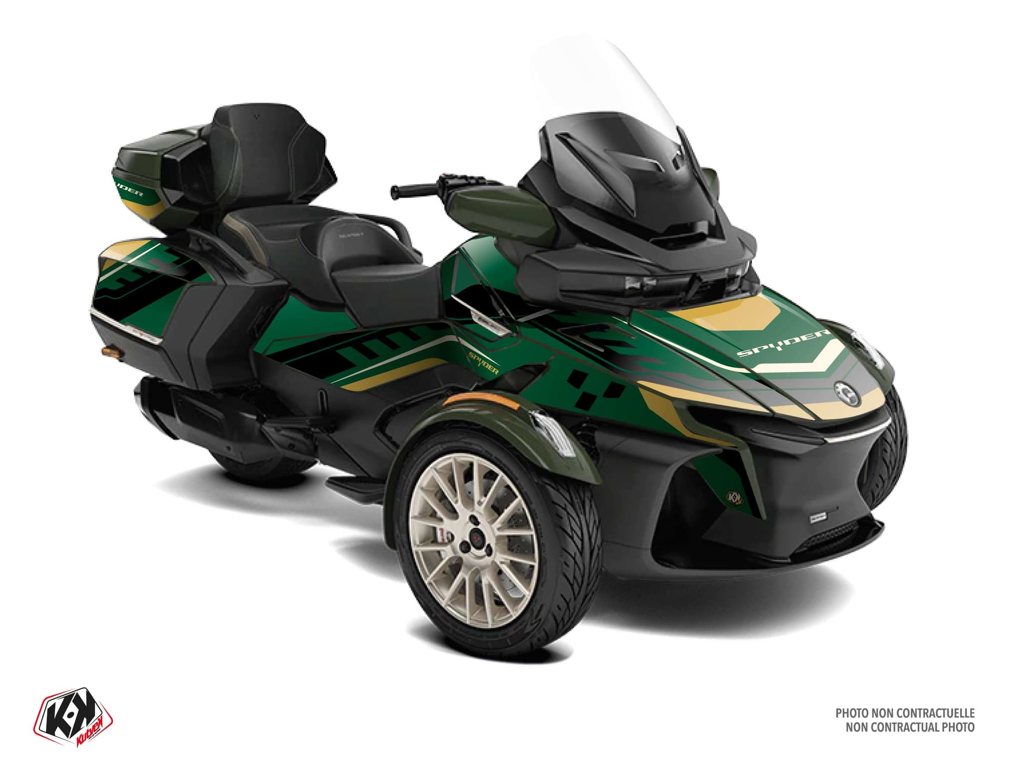kit graphique  horizon vert hybride can-am spyder rt