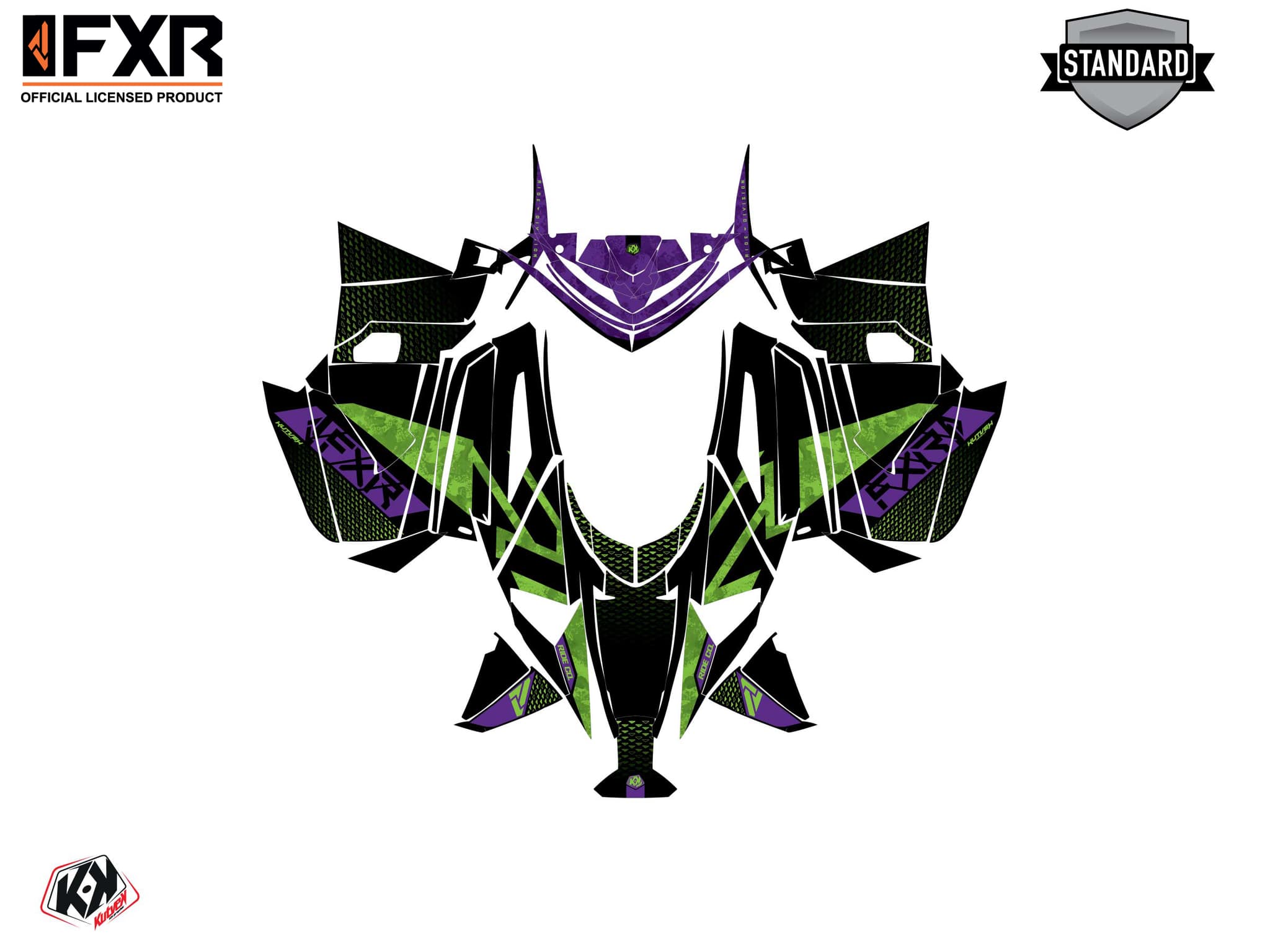 Snowmobile ARCTIC CAT BLAST FXR INERT Mauve graphic kit | Arctic Cat | Kutvek - View 2