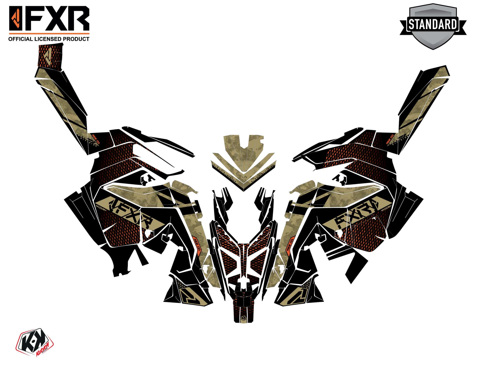 deko-set schneemobil polaris 600r race sled fxr inert beige | Polaris | Kutvek - View 2