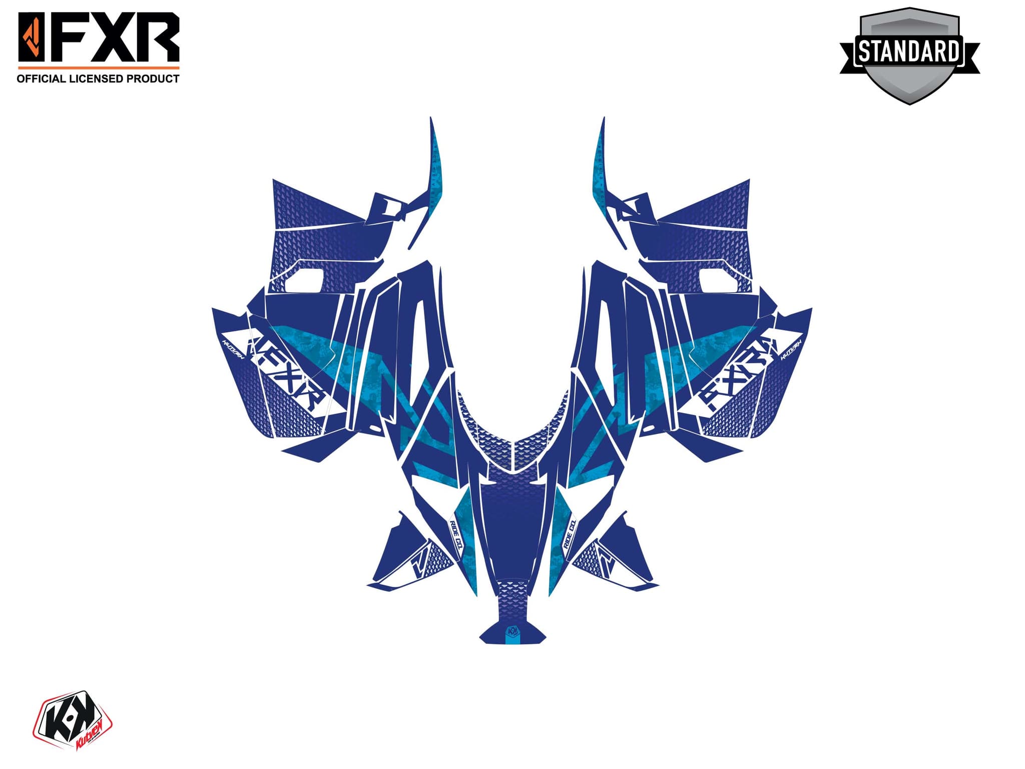 snowmobile yamaha apex fxr inert blue  graphic kit | Yamaha | Kutvek - View 2
