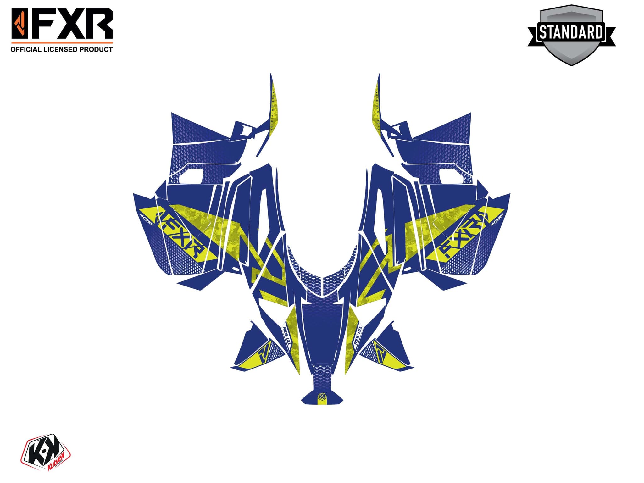 snowmobile yamaha apex fxr inert yellow  graphic kit | Yamaha | Kutvek - View 2