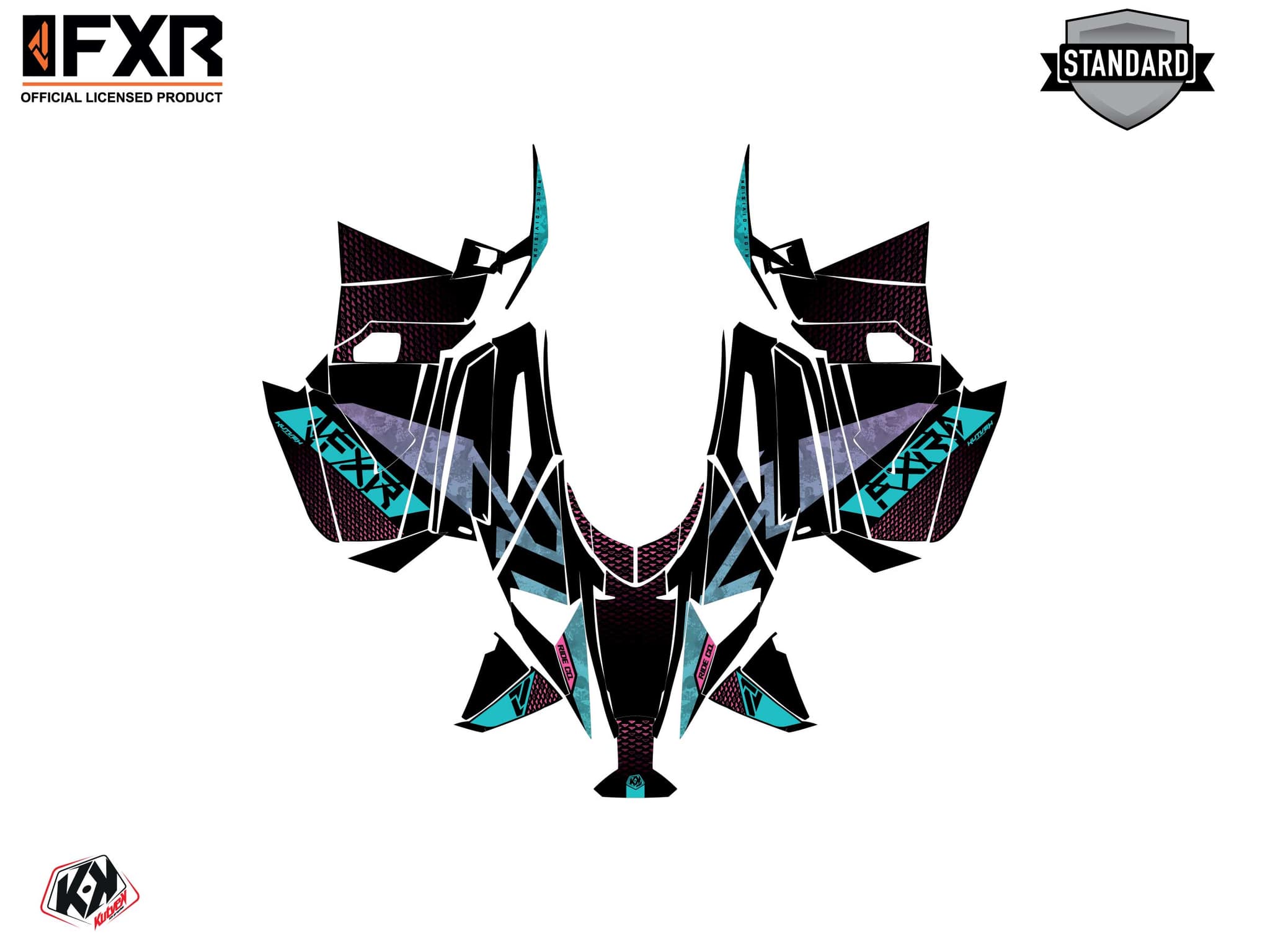 snowmobile yamaha apex fxr inert turquoise  graphic kit | Yamaha | Kutvek - View 2