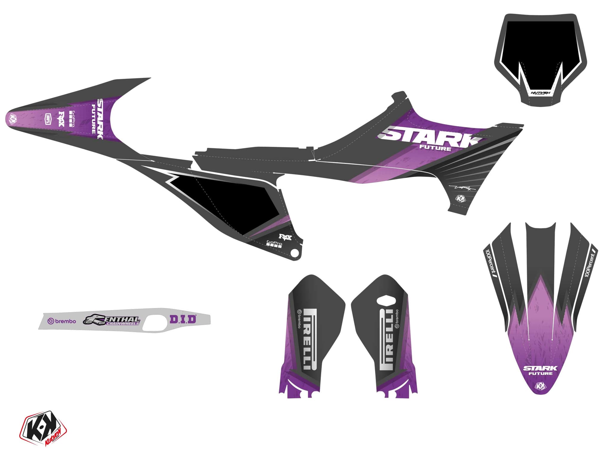 kit decorativo ion grigio moto-cross stark future varg | Stark Future | Kutvek - View 2